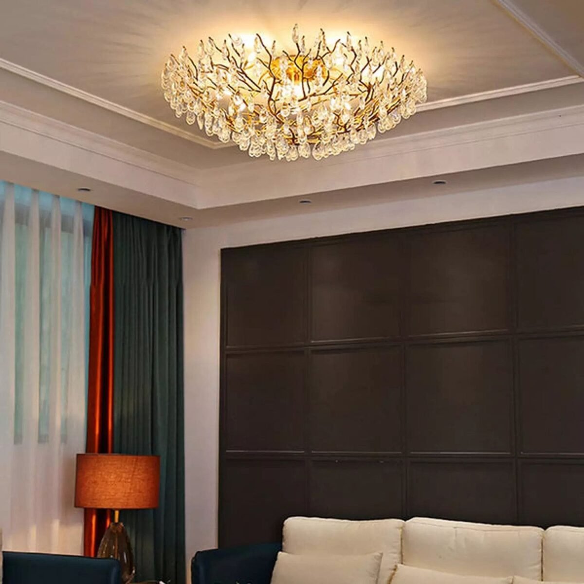 Velvet Spark Modern Crystal Chandelier - Image 1