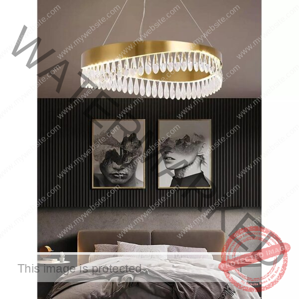Modern Crystal Chandelier Halo
