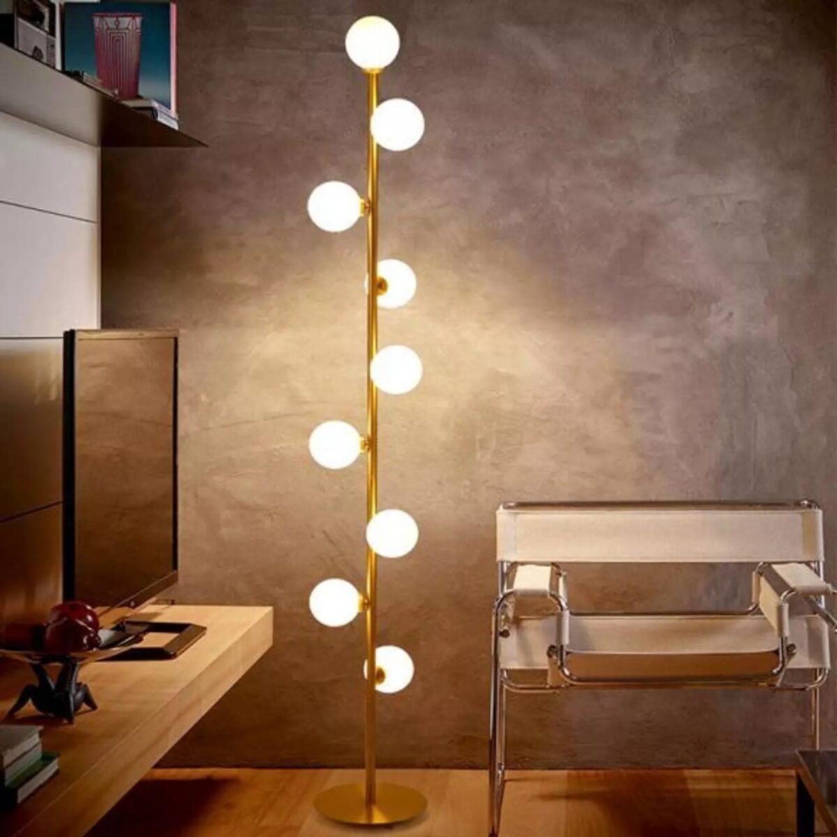 Marble Stream Modern Floor Lamp - Image 1