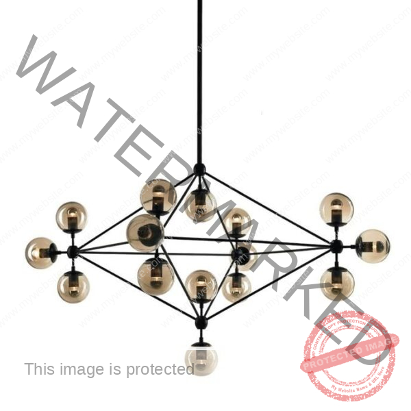 Stellar Atom Chandelier
