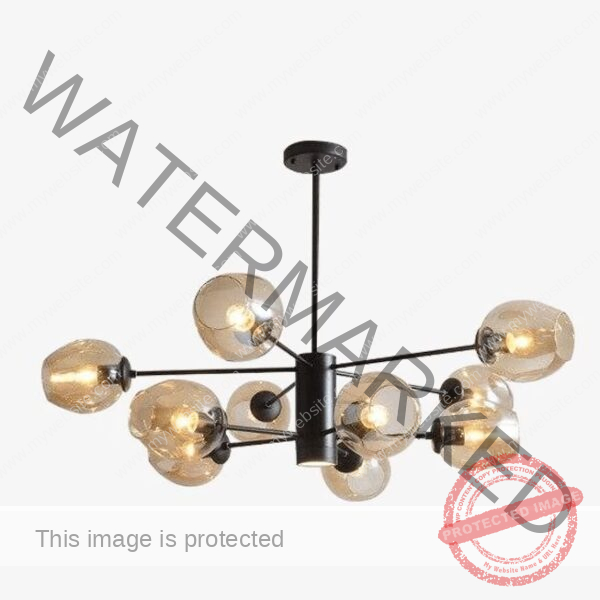 EmberGlow Cluster Chandelier