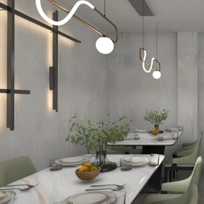 Linear Wave LED Chandelier - Image 6