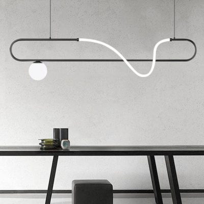 Linear Wave LED Chandelier - Image 5