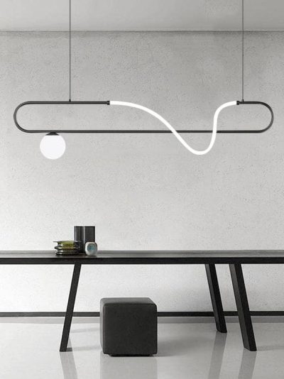Linear Wave LED Chandelier