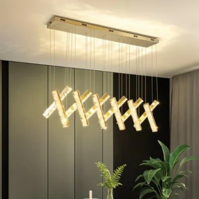 Refraction Line Crystal Chandelier
