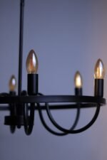 Wagon Wheel Chandelier - Image 7