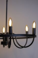 Wagon Wheel Chandelier - Image 8