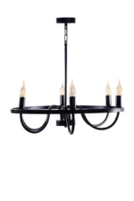 Wagon Wheel Chandelier - Image 2