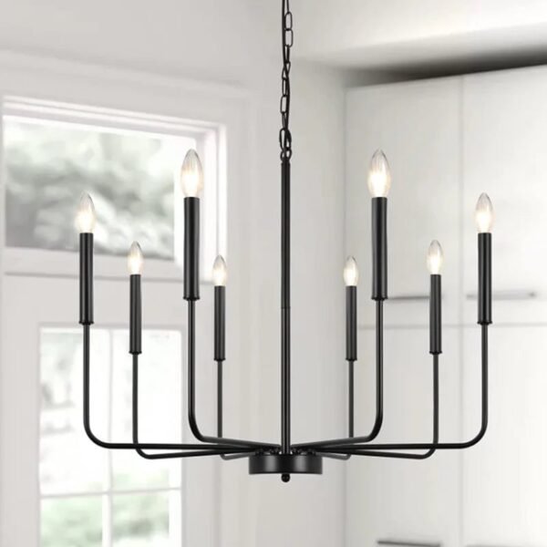 Midnight Modern Candelabra Chandelier
