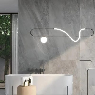Linear Wave LED Chandelier - Image 10