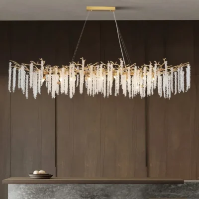 نجفة فروست كريستال – لمسة فخامة تضيف سحر الشتاء إلى منزلك