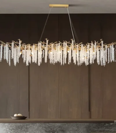 نجفة فروست كريستال – لمسة فخامة تضيف سحر الشتاء إلى منزلك