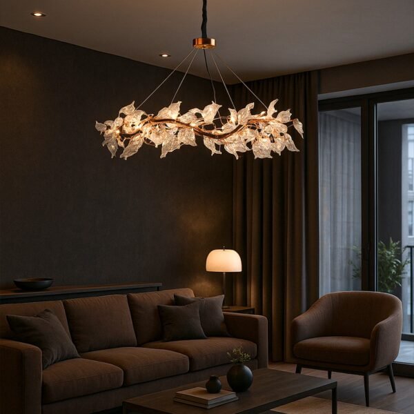 Gardenia Pyrex Chandelier