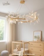 Luminous Glass Wreath Chandelier - Image 2