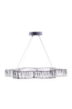 Modern Golden Wave Crystal Chandelier - Image 5