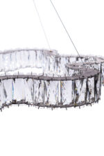 Modern Golden Wave Crystal Chandelier - Image 4