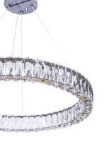Modern Golden Halo Crystal Chandelier - Image 5