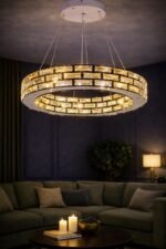 Crystal Brick Chandelier