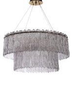 ⁦نجفة فنية شيمرينج جلاس ووترفول⁩ - الصورة ⁦2⁩