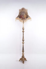 Classic Bloom Brass Gobelin Floor Lamp - Image 2