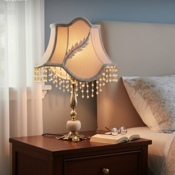 Dual Design Brass Table Lamp