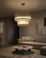 نجفة مودرن شيمرينج جلاس سيركلز اضاءة وزجاج ديكور عصري | تسوق الأن