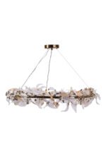 ⁦نجفة كريستال جولدن لوريل بايركس⁩ - الصورة ⁦5⁩