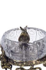 Royal Crystal & Brass Decorative Bowl - Image 4