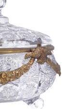 Royal Crystal Bonbonniere with Brass Accents - Image 3