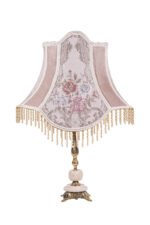 ⁦أباجورة نحاس بظلّ فِلفت⁩ - الصورة ⁦2⁩