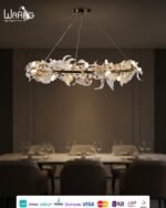 نجفة كريستال جولدن لوريل بايركس