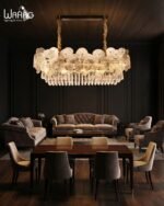 Vespera Grand Linear Oxide Chandelier