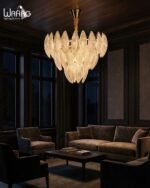 Ceres Radiant Leaf Oxide Chandelier