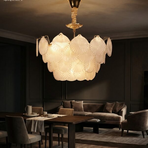 Maris Scallop Crystal Chandelier