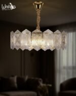 Lyra Ripple Crystal Chandelier