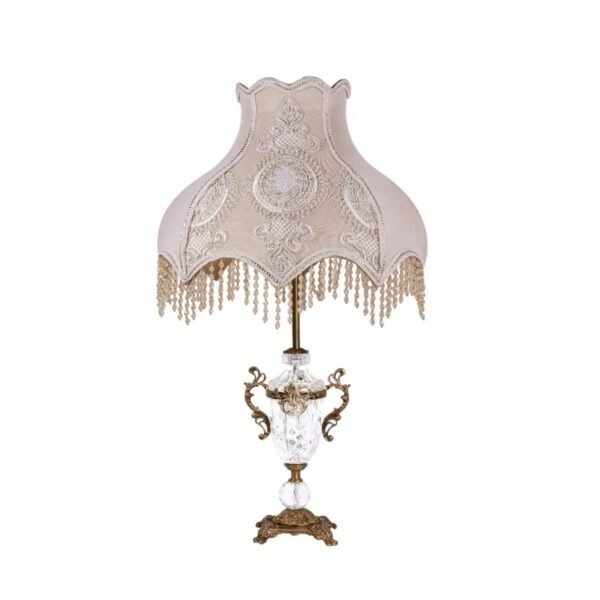 أباجورة نحاس كريستال