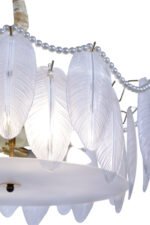 ⁦نجفة سيرافينا بلوم بيرل وريشة⁩ - الصورة ⁦3⁩