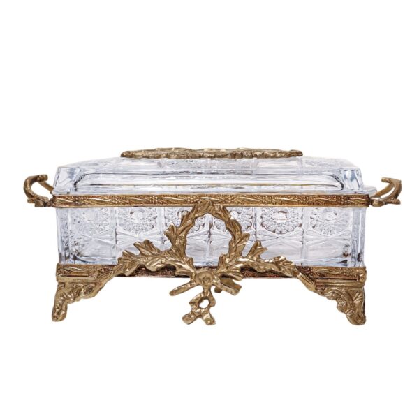 علبة مناديل كريستال فخمة