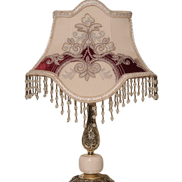 Royal Brass & Marble Bedroom Lamp