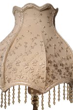 Royal Brass & Marble Salon Lamp with Premium Turkish Guipure Shade - Image 3