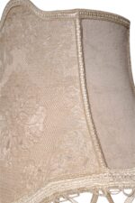 Royal Brass & Marble Salon Lamp with Luxury Velvet Shade & Handcrafted Trimmings - Image 5