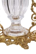 Luxurious Crystal Vase with Royal Brass Stand - Image 4