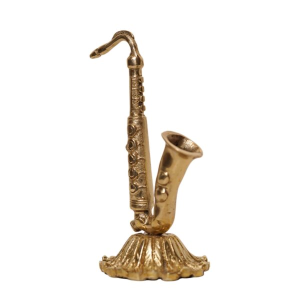 ساكسفون نحاس مصغر كلاسيك فني ارتفاع 13 سم