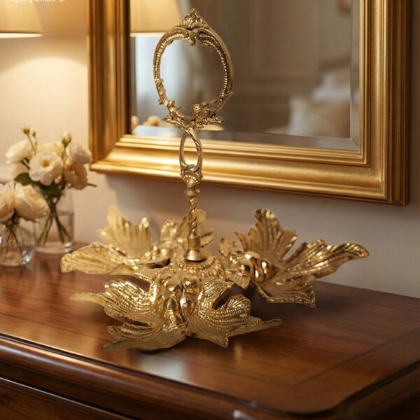 Luxurious Triple Leaf Brass