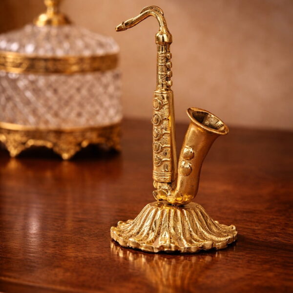 Classical Miniature Brass Saxophone Masterpiece - 13 cm Height