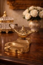 Royal Brass Ashtray with "Aladdin’s Magic Lamp"