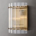 Aurevian Ribbed Gold Wall Light - Image 3