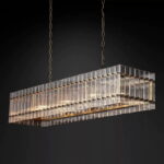 Modern Linear Crystal Chandelier