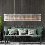 Modern Linear Crystal Chandelier - Image 2