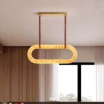 Aura Alabaster Oblong Chandelier - Image 5